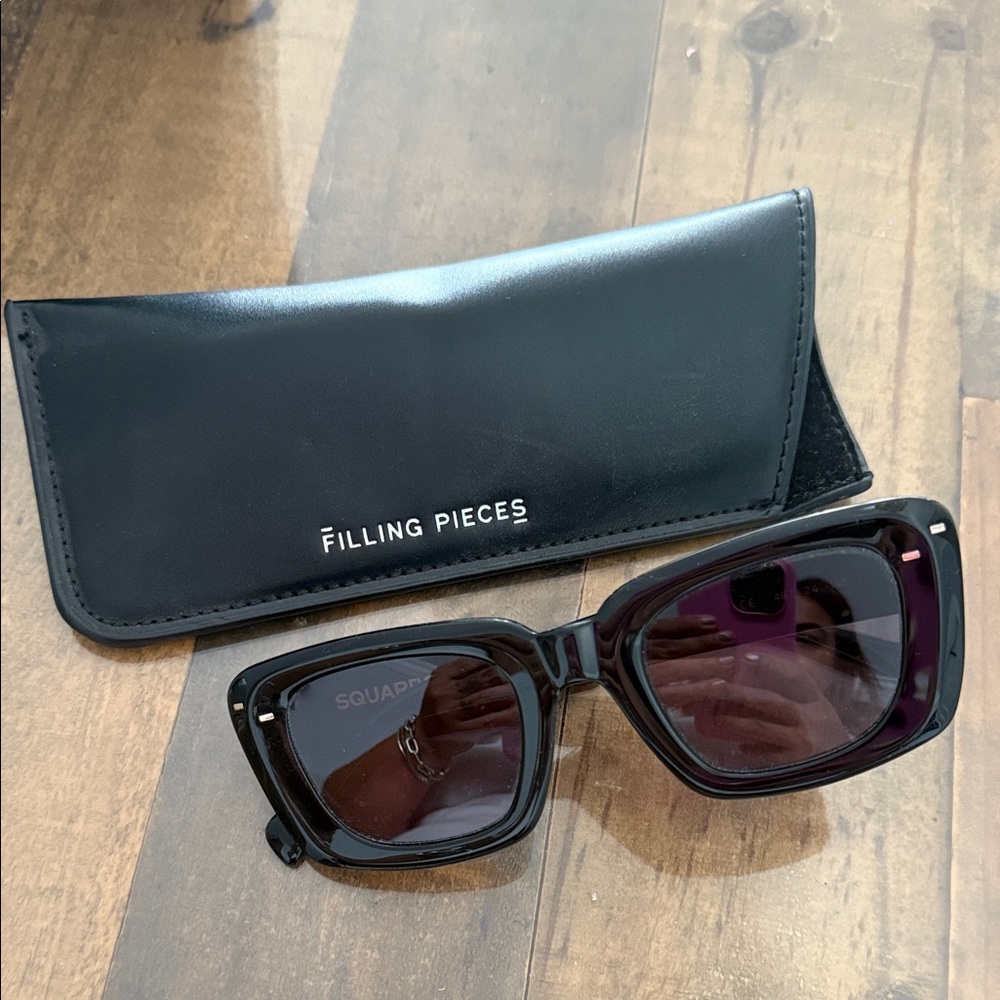 Filling Pieces Black and Purple Sunglasses